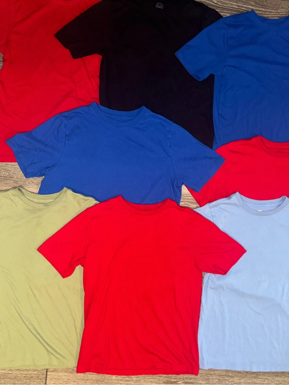 Bundle of 8 boys T-Shirt Mixed solid